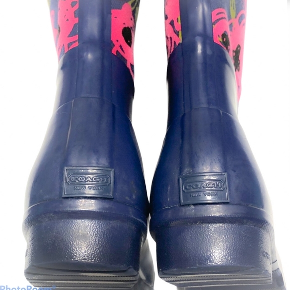 Coach Rain Boots size 9 - Picture 2 of 7